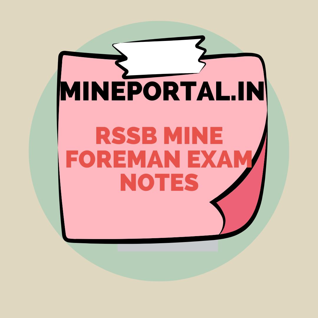 RSSB MINE FOREMAN NOTES