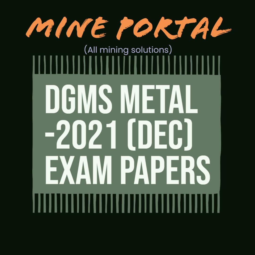 DGMS EXAM SMU- MINE SURVEYING 20 DEC 2021