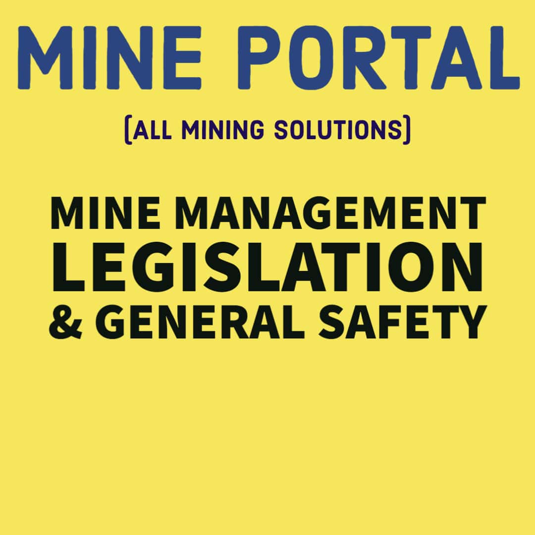 SMR-MINE MANAGEMENT LEGISLATION & GENERAL SAFETY DGMS EXAM SYLLABUS