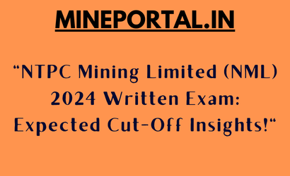 NTPC NML 2024 CBT EXAM CUT OFF