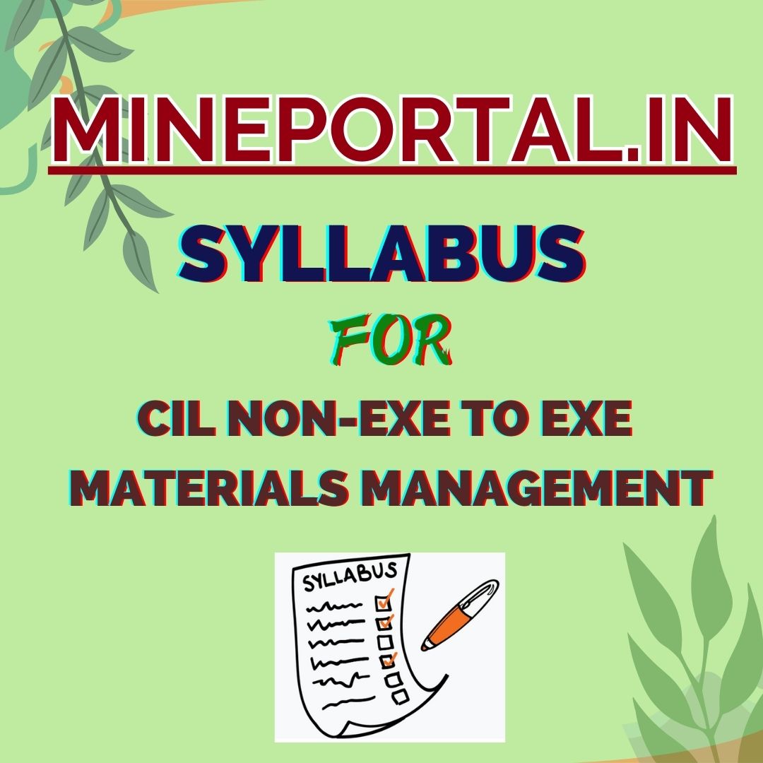 Syllabus of MATERIALS MANAGEMENT