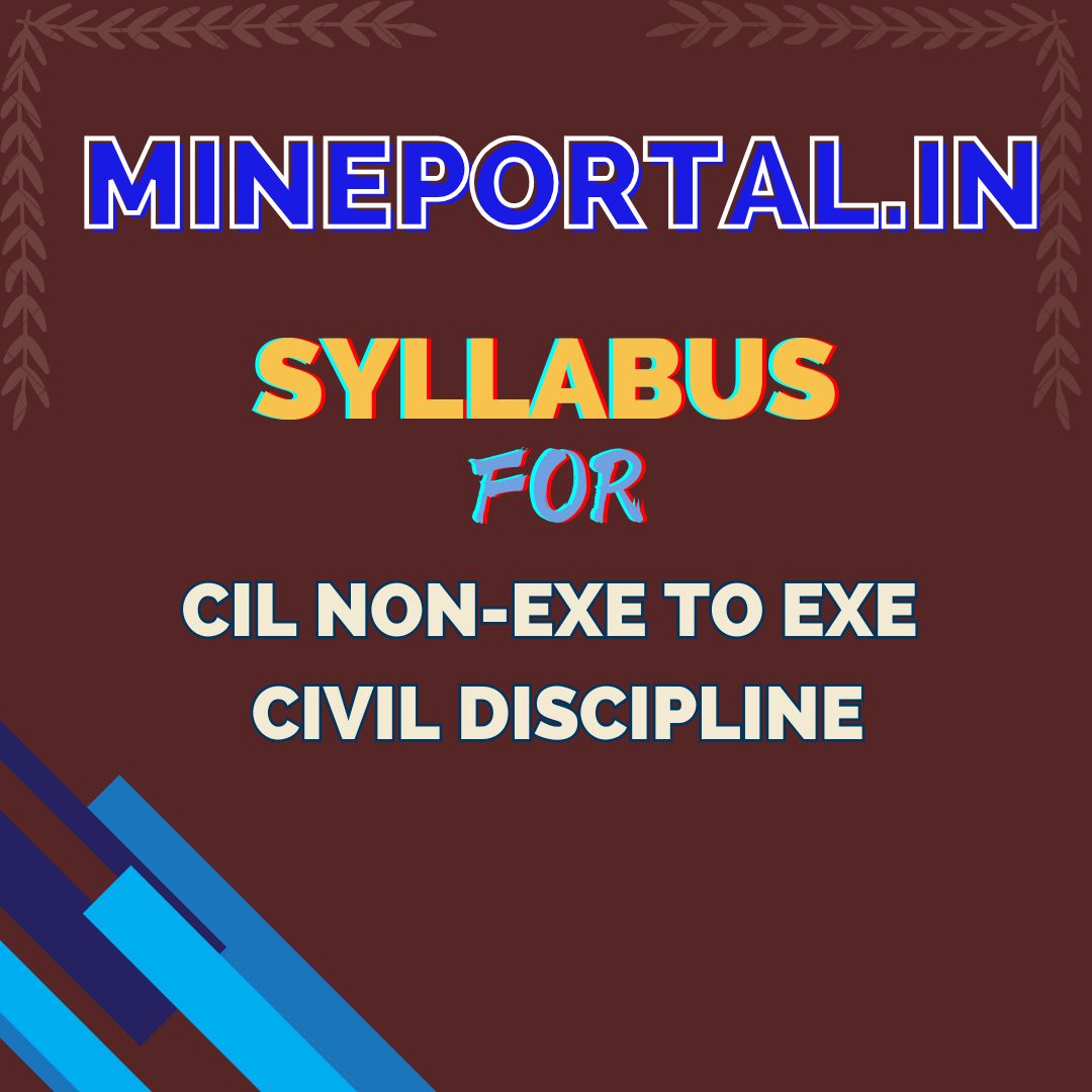 CIL NON-EXE TO EXE CIVIL DISCIPLINE EXAM SYLLABUS