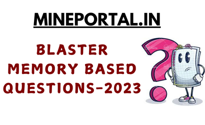 BLASTER MEMORY BASED QUESTIONS-2023