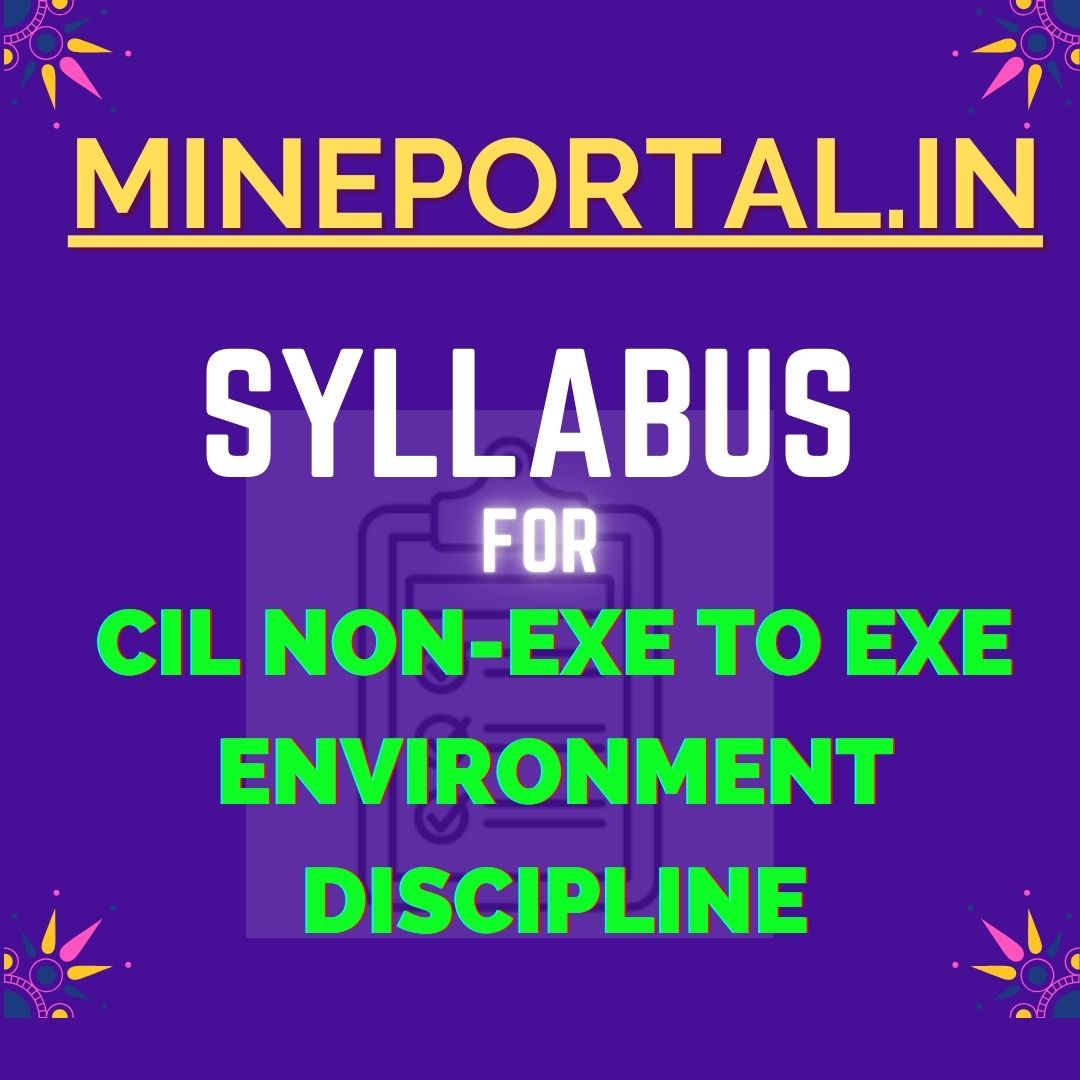 CIL NON- EXE TO EXE ENVIRONMENT DISCIPLINE SYLLABUS