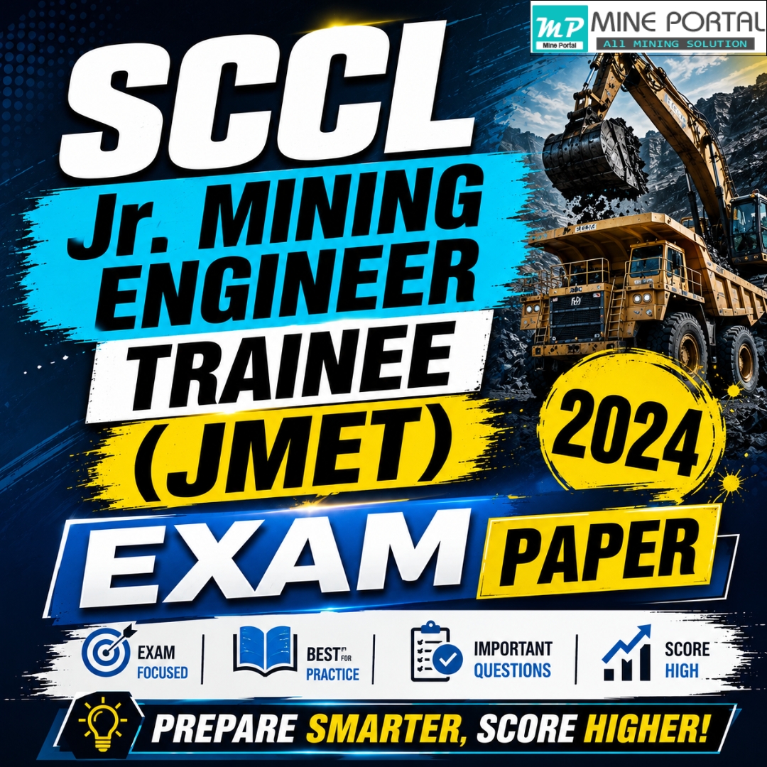 SCCL Jr. Mining Engineer Trainee (JMET) 2024 Exam Paper