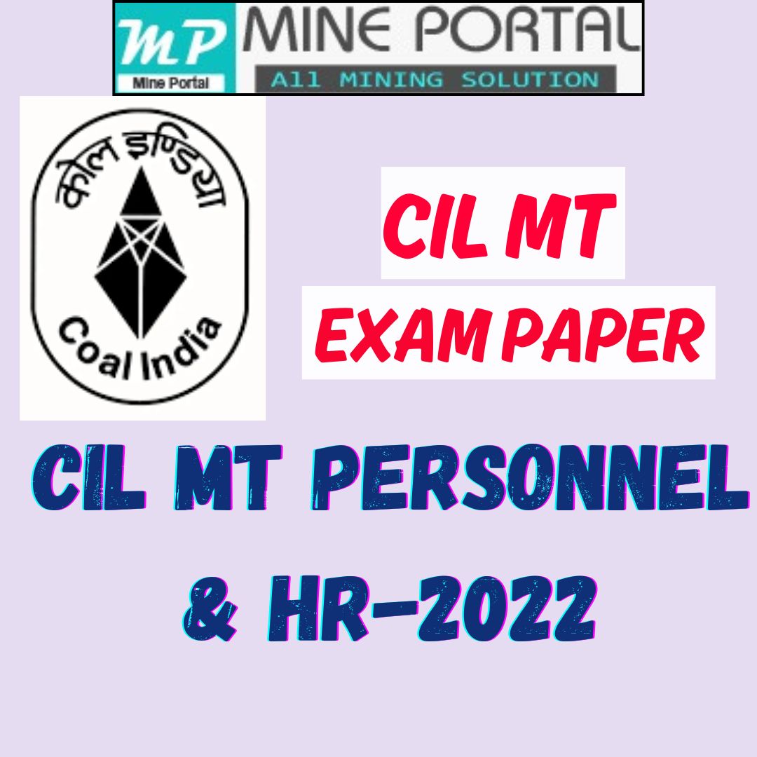 CIL MT PERSONNEL & HR-2022 EXAM PAPER