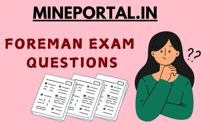 FOREMAN EXAM QUESTIONS