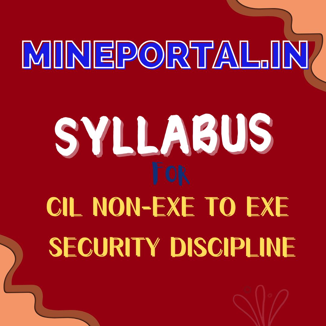 CIL NON-EXE TO EXE SECURITY DISCIPLINE EXAM SYLLABUS