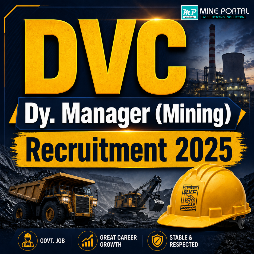 DVC Dy. Manager (Mining) Recruitment 2025
