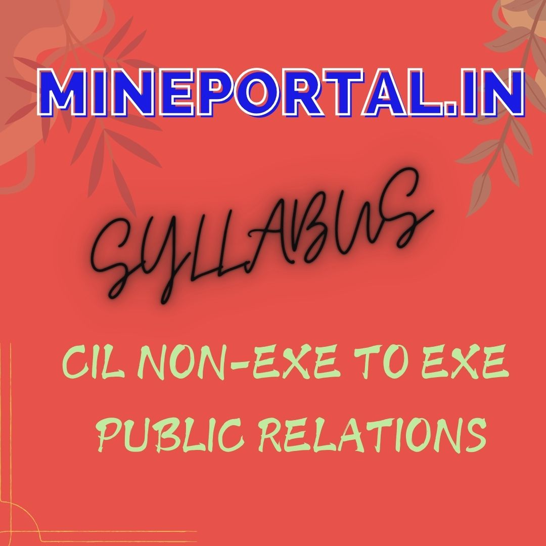 CIL NON-EXE TO EXE PUBLIC RELATIONS SYLLABUS